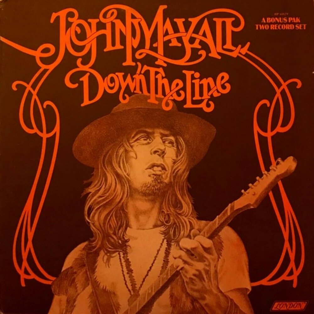 john mayall down the line 2 lp rock set - blues breakers clapton mick taylor